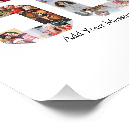 Nummer 50 Fotocollage Foto Afdruk (Hoek)