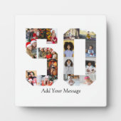 Nummer 50 Fotocollage Fotoplaat (Voorkant)