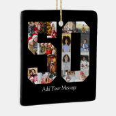 Nummer 50 Fotocollage Keramisch Ornament (Rechts)