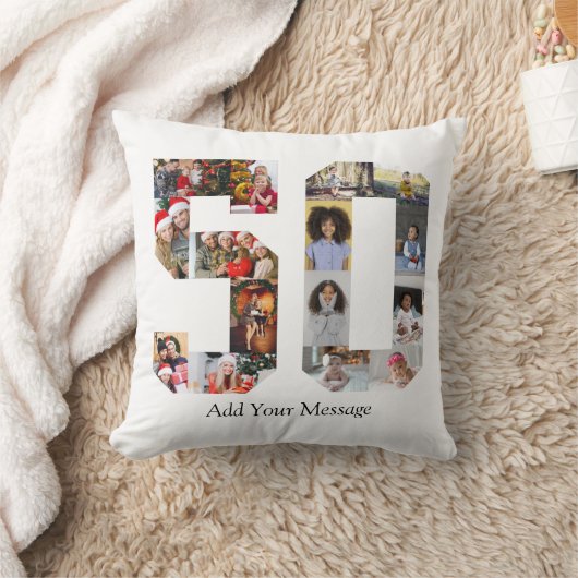 Nummer 50 Fotocollage Kussen (Deken)