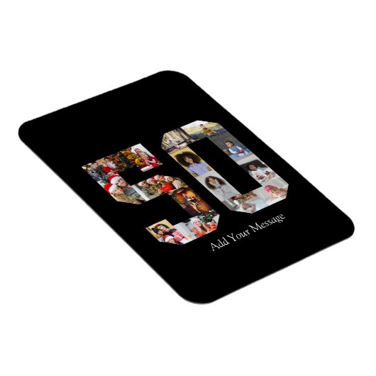 Nummer 50 Fotocollage Magneet (Rechterzijde)