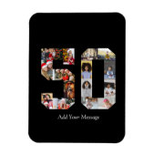 Nummer 50 Fotocollage Magneet (Verticaal)