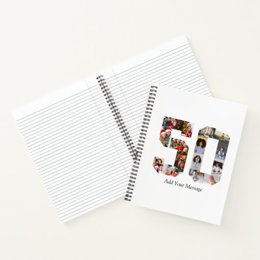 Nummer 50 Fotocollage Notitieboek (Binnen)
