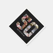 Nummer 50 Fotocollage Servet (Hoek)