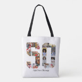 Nummer 50 Fotocollage Tote Bag (Achterkant)