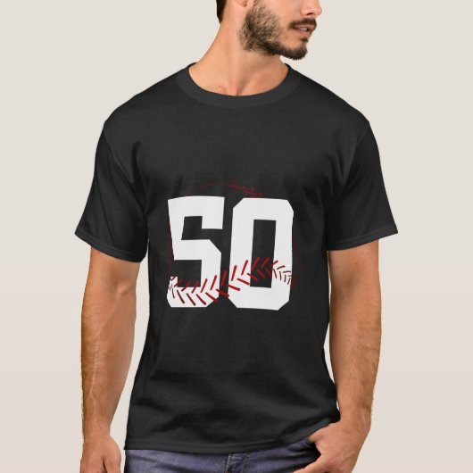 NUMMER 50 JAAR HONKBAL 50E VERJAARDAG T-SHIRT (Voorkant)
