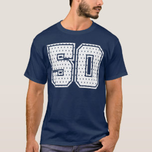 Nummer 50 Sportseam 50e Verjaardag Jersey Varsity T-shirt