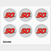 Nummer 50 - Sticker (Vel)