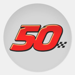 Nummer 50 - Sticker