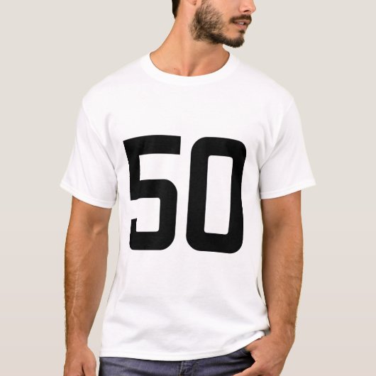 NUMMER 50 T-SHIRT (Voorkant)
