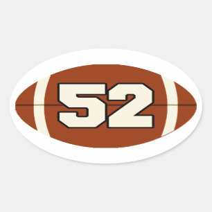Nummer 52 Football Sticker