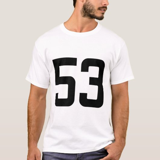 NUMMER 53 T-SHIRT (Voorkant)