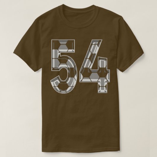 Nummer 54 Jersey 54 Moeder Speler Fan T-shirt (Design voorkant)