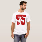 Nummer 55 Basketball Shirt (Voorkant volledig)