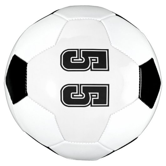 Nummer 55 voetbal (Gedraaid)