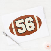 Nummer 56 Football Sticker (Envelop)