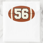 Nummer 56 Football Sticker (Tas)