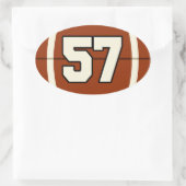 Nummer 57 Football Sticker (Tas)