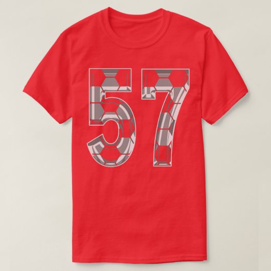 Nummer 57 Jersey 57 Moeder Speler Fan T-shirt (Design voorkant)