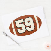 Nummer 59 Football Sticker (Envelop)