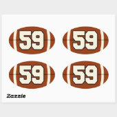 Nummer 59 Football Sticker (Vel)
