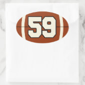 Nummer 59 Football Sticker (Tas)