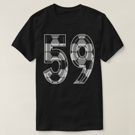 Nummer 59 Jersey 59 Moeder Speler Fan T-shirt (Design voorkant)