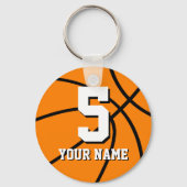 Nummer 5 basketbalsleutelhangers |  sleutelhanger (Voorkant)