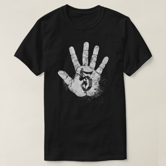 Nummer 5 Hi Five Hand Sign Hallo Greeting Play Gam T-shirt (Design voorkant)