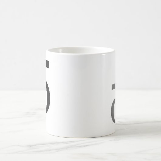 Nummer 5 Mok Aantal Vijf Grafische Mok Wiskunde Lo (Center)