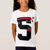 Nummer 5 Ninja 5 jaar oud Fun 5th Birthday Gifts T-shirt (Voorkant)