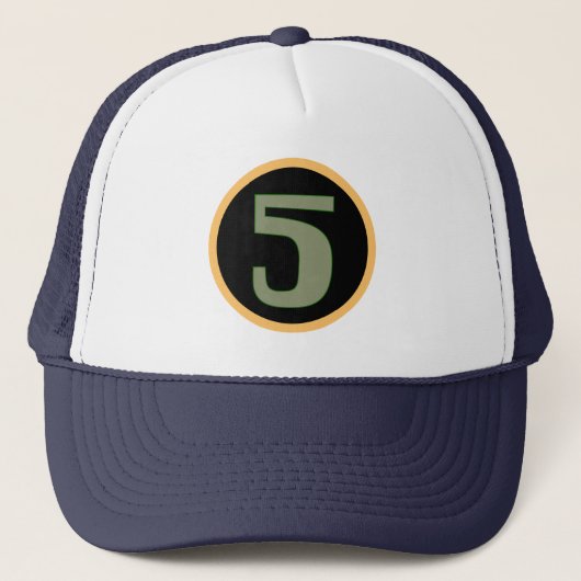 Nummer 5 trucker pet (Voorkant)