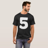 Nummer 5 Vijf Overeenkomende Aantallen & de Cos va T-shirt (Voorkant volledig)