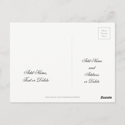 Nummer 60 Diamond Wedding 60e Jubileum Goud Briefkaart (Achterkant)