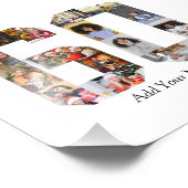 Nummer 60 Fotocollage Foto Afdruk (Hoek)