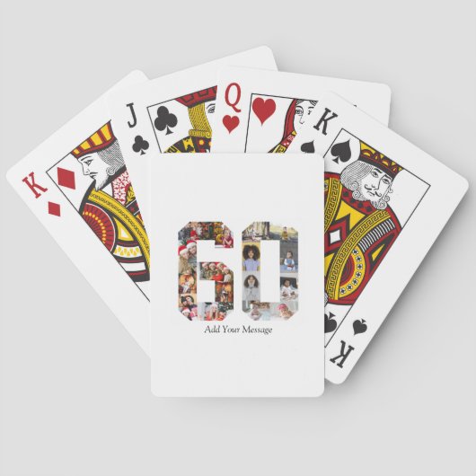 Nummer 60 Fotocollage Pokerkaarten (Achterkant)