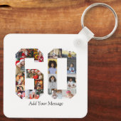 Nummer 60 Fotocollage Sleutelhanger (Achterkant)