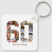 Nummer 60 Fotocollage Sleutelhanger (Achterkant)