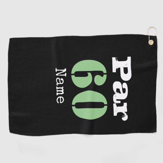 Nummer 60 op golfterrein voor de 60e verjaardag go golfhanddoek (Horizontaal)