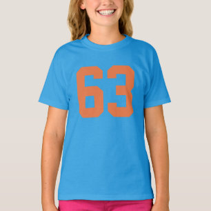 Nummer 63 tshirt ontwerp wijzigingsnummer
