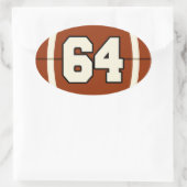 Nummer 64 Football Sticker (Tas)