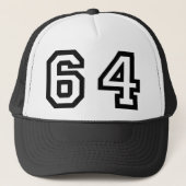 Nummer 64 trucker pet (Voorkant)