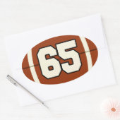 Nummer 65 Football Sticker (Envelop)