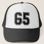Nummer 65 Teller Hat Trucker Pet (Voorkant)