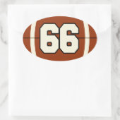 Nummer 66 Football Sticker (Tas)