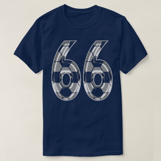 Nummer 66 Jersey 66 Moeder Speler Fan T-shirt (Design voorkant)