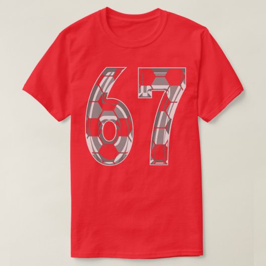Nummer 67 Jersey 67 Moeder Speler Fan T-shirt (Design voorkant)