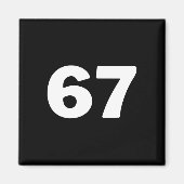 Nummer 67  magneet (Voorkant)