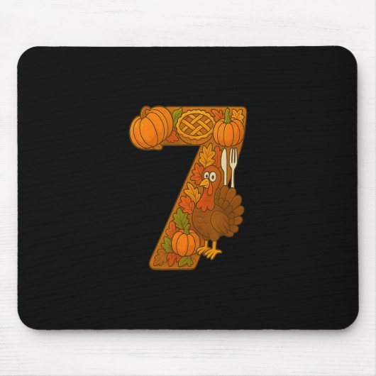 Nummer 67 Matching Six Seven 6 7 Meme 67 Dankdag Muismat (Voorkant)