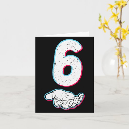 Nummer 67 Matching Six Seven 6 7 Meme 6 7 Hallowee Kaart (Gele Bloem)